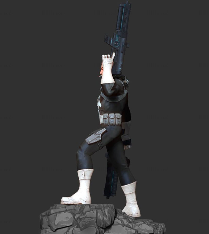3D моделът Punisher, готов за печат STL