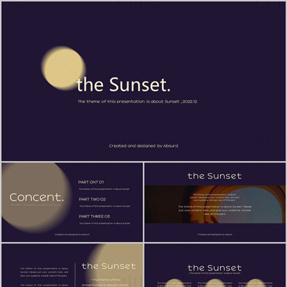 The Sunset PowerPoint Template
