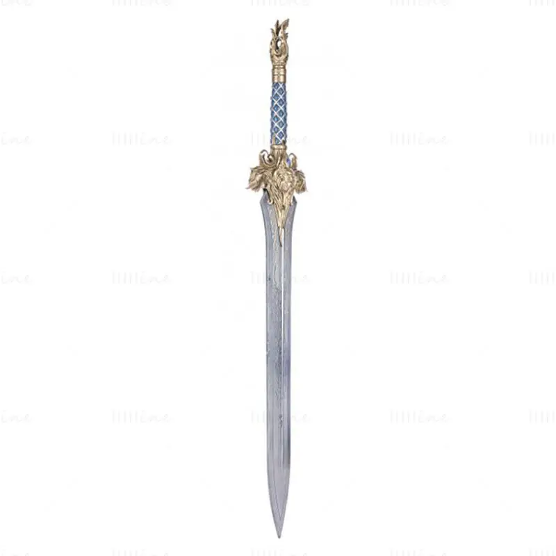 Het zwaard van koning LLane Warcraft 3D-printmodel STL