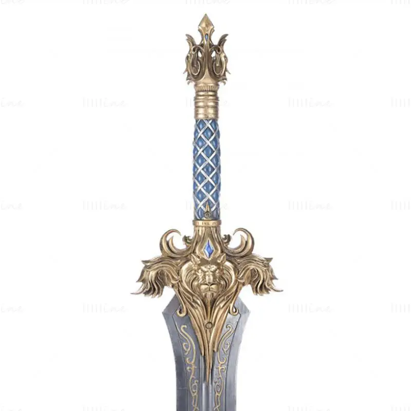 The Sword of King LLane Warcraft 3D-utskriftsmodell STL