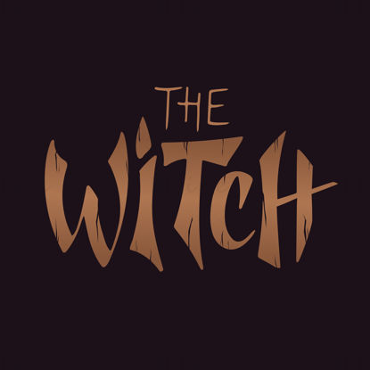 The witch lettering vector illustration