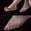 The woman's bare feet 3d model