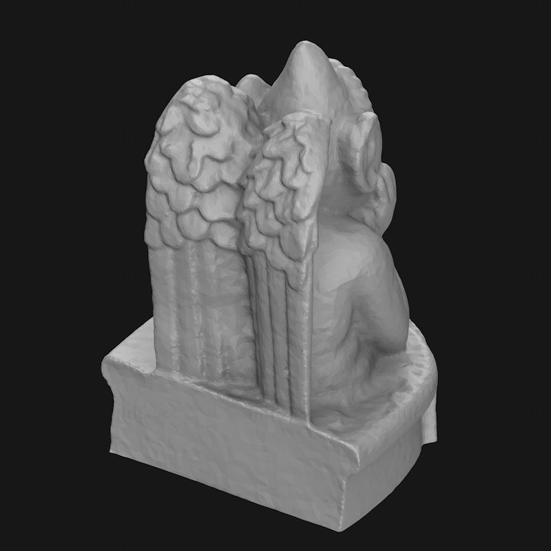 مدل پرینت سه بعدی مجسمه گارگویل متفکر