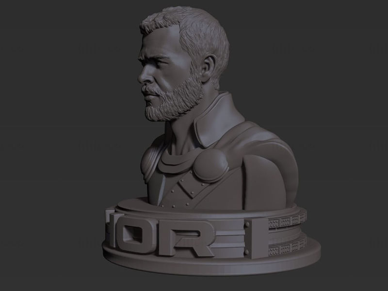 Busto de Thor Modelo 3D Listo para imprimir STL