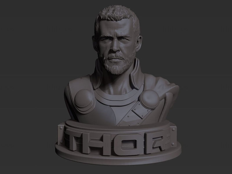 Thor busto modelo 3D pronto para imprimir STL