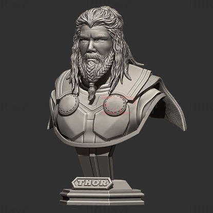 Thor Bust Avengers Endgame 3D Model Ready to Print STL