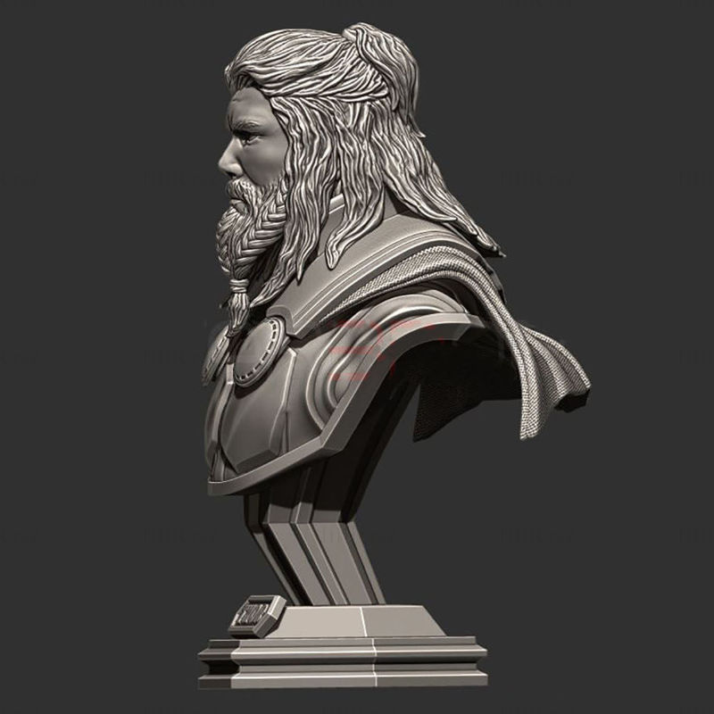 Thor Bust Avengers Endgame 3D Model Ready to Print STL