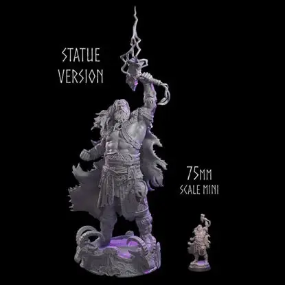 Thor God van de donder 3D-printmodel STL