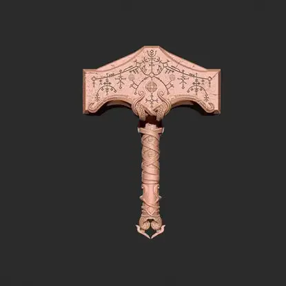 Тор God of War Mjolnir Модель для 3D-печати STL