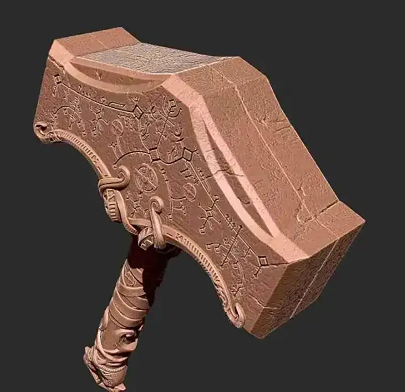 Thor God of War Mjolnir 3D tiskový model STL