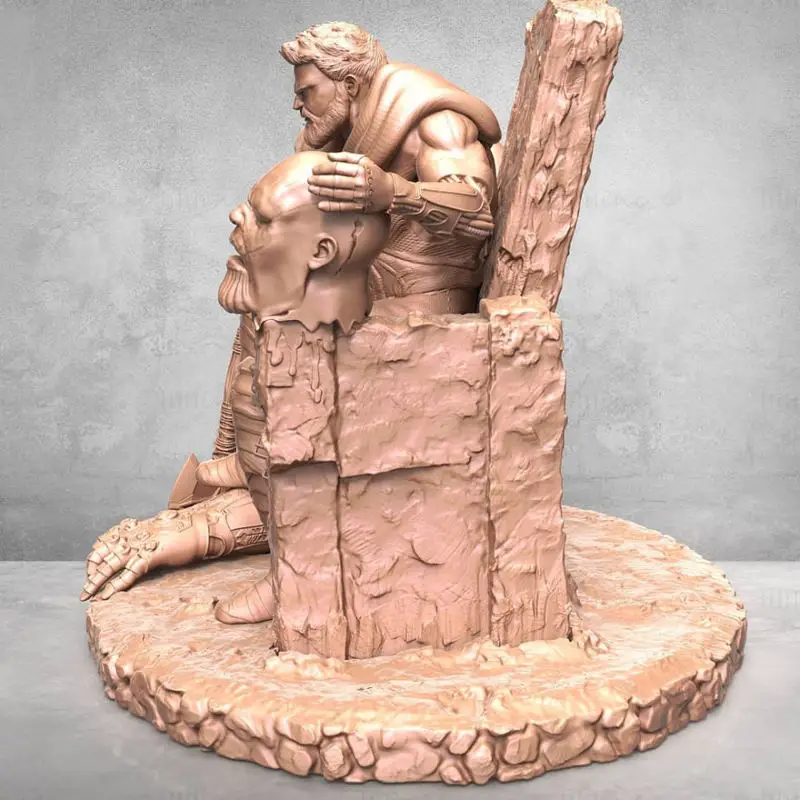 Thor in The Throne 3D Print Model STL