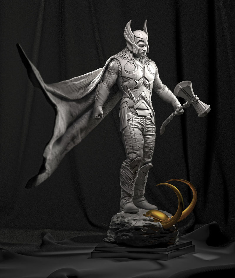 Thor Marvel Modelo 3D Pronto para Imprimir STL