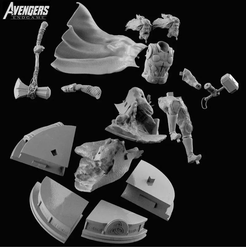Thor Marvel Endgame 3D Model Ready to Print STL