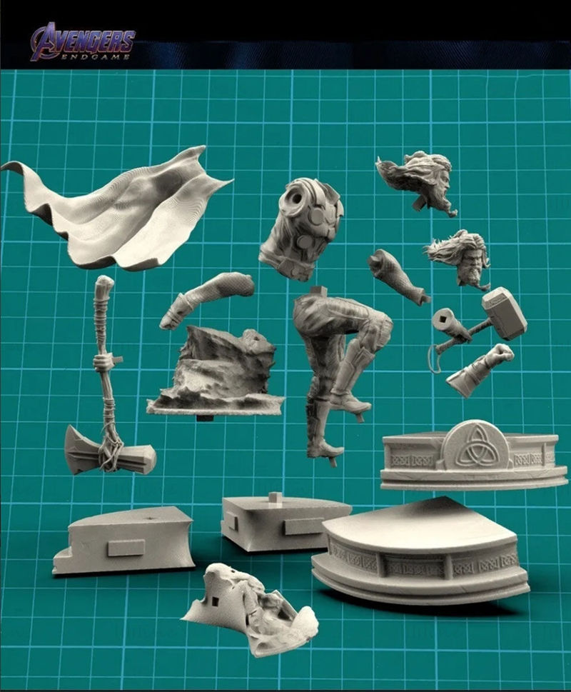 Modelo 3D de Thor Marvel Endgame listo para imprimir STL