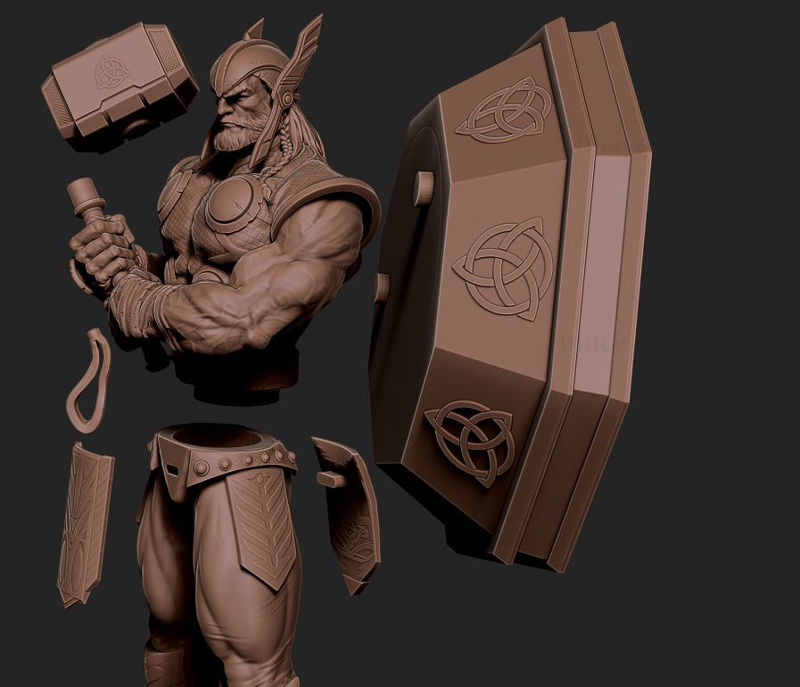 Thor Marvel Statues 3D Print Model
