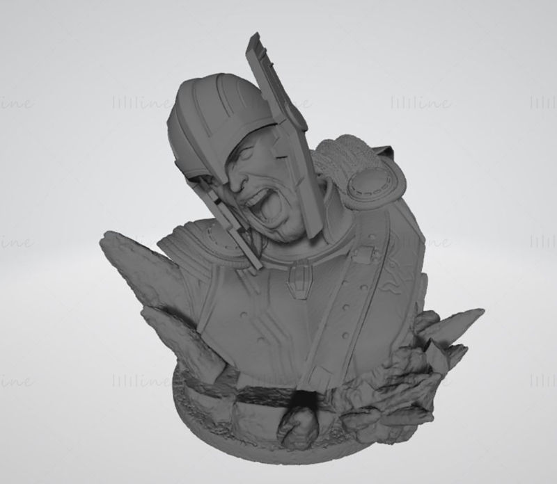 Thor Ragnarok Bust 3D Model Ready to Print STL