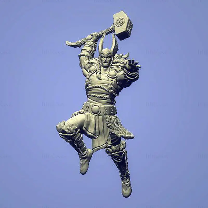 Thor standbeeld 3D print model STL
