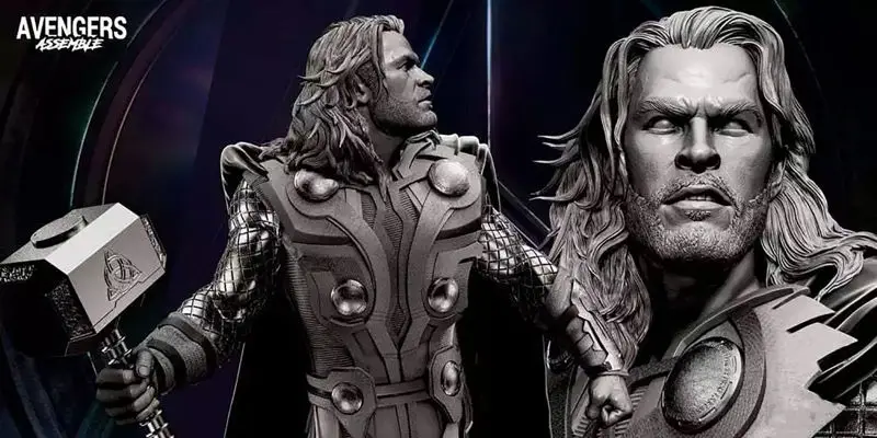 Thor Statue 3D Printing Model STL