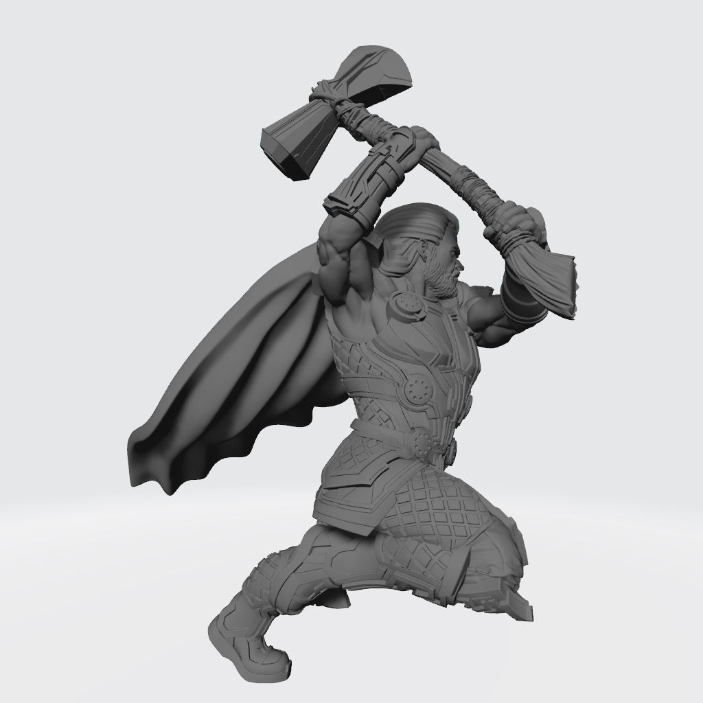 Thor Statues 3d Model Ready To Print Obj Fbx Stl 9916