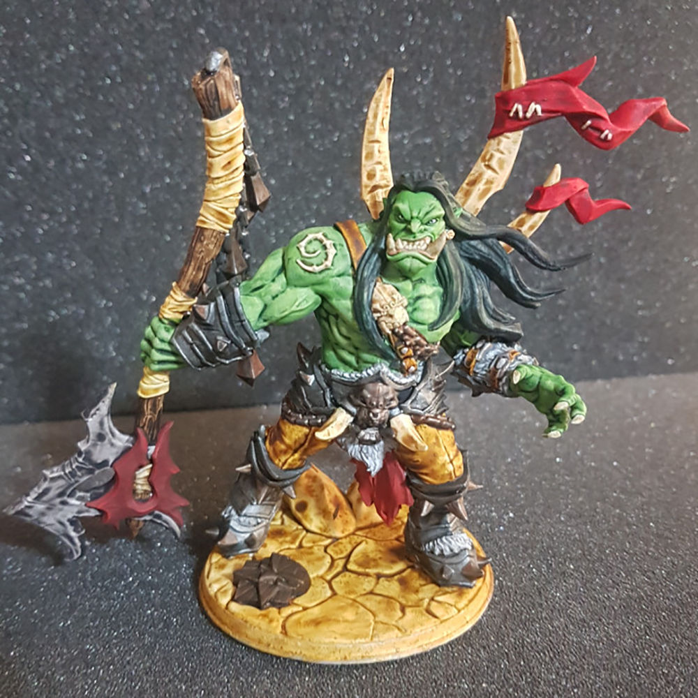 Throgar the Chainbreaker - Orc Barbarian Hero 3D Printing Model STL