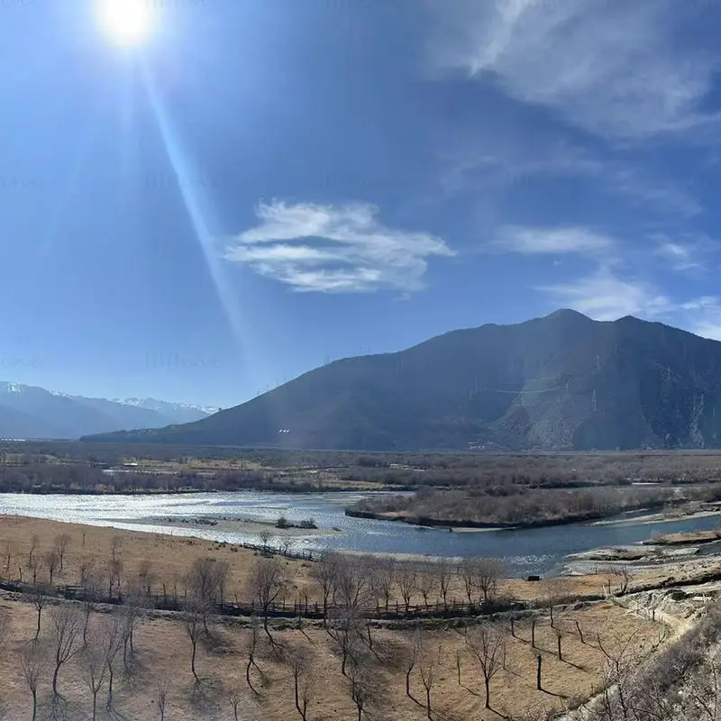 Tibet Nyang rivierbeeld