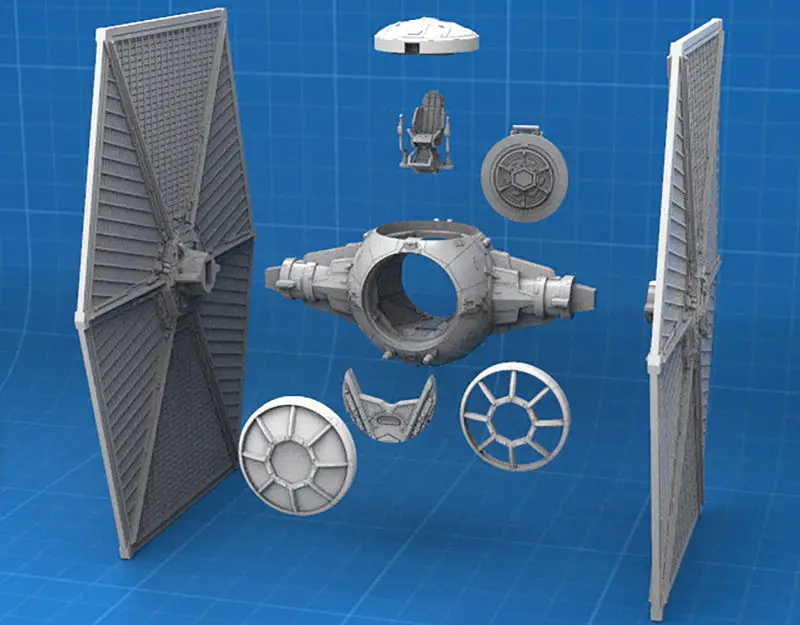 TIE Fighter - Star Wars 3D Print Model STL