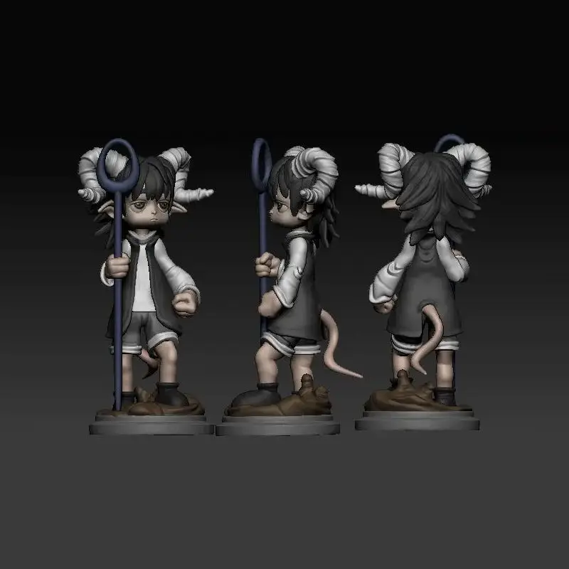 ملفات STL لنموذج طباعة ثلاثي الأبعاد لـ Tiefling Chibi