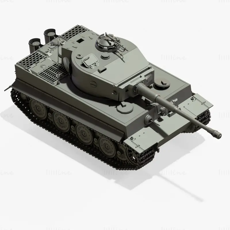 Modelo 3D do tanque tigre