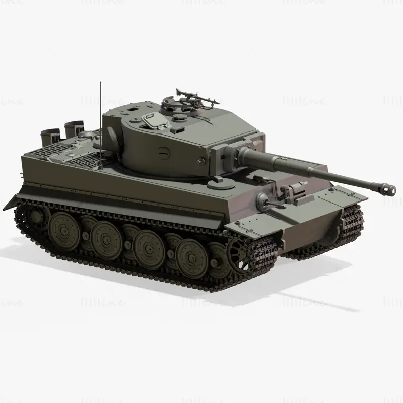 3D model rezervoarja Tiger