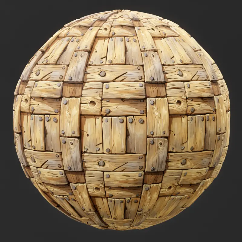 Tileable Stylized Wood Seamless Texture