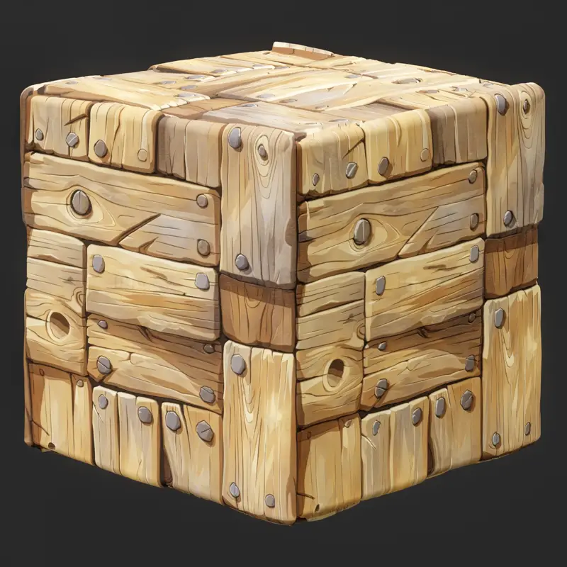 Tileable Stylized Wood Seamless Texture