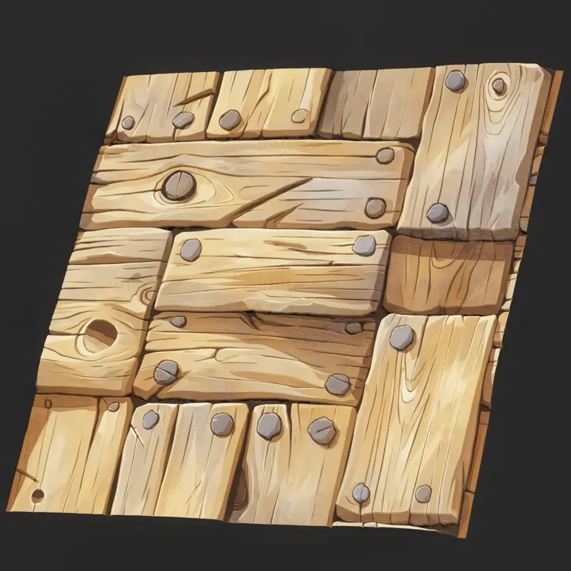 Tileable Stylized Wood Seamless Texture