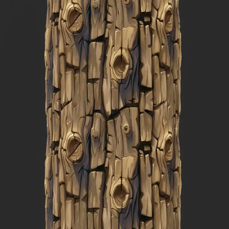 Tileable Tree Bark Seamless Texture