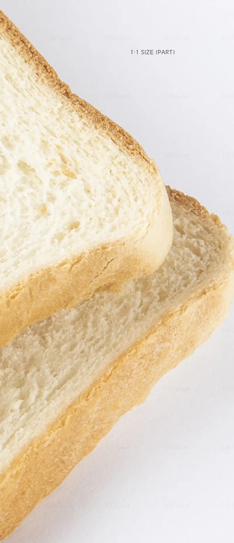 Toast witte achtergrond afbeelding