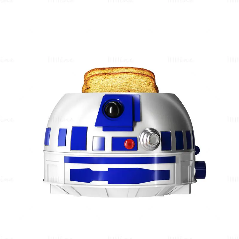 Brødrister Star Wars R2D2 3D-modell