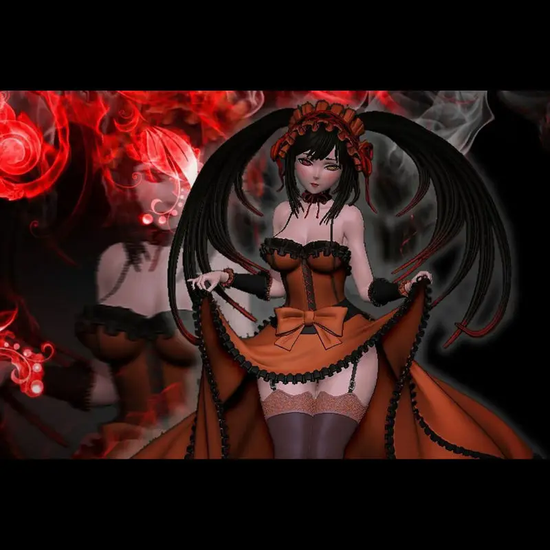 Tokisaki Kurumi ze souborů STL 3D tiskového modelu pro Date A Live
