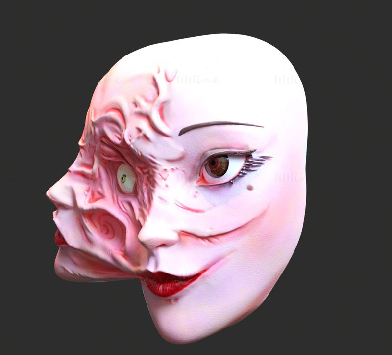 Tomie maszk 3D nyomtatási modell STL