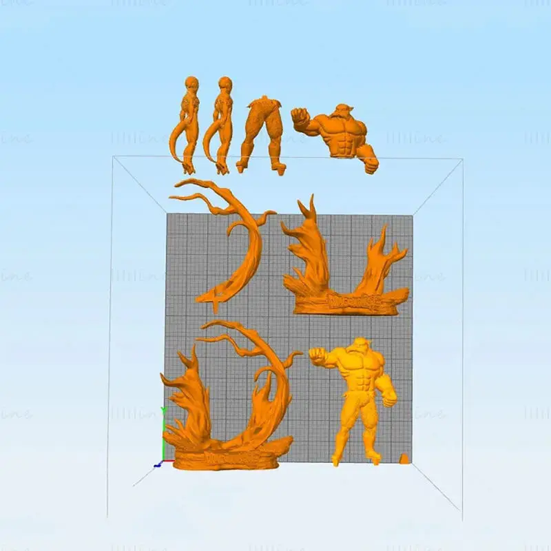 توبو ضد فريزا دراغون بول سوبر نموذج الطباعة ثلاثية الأبعاد STL