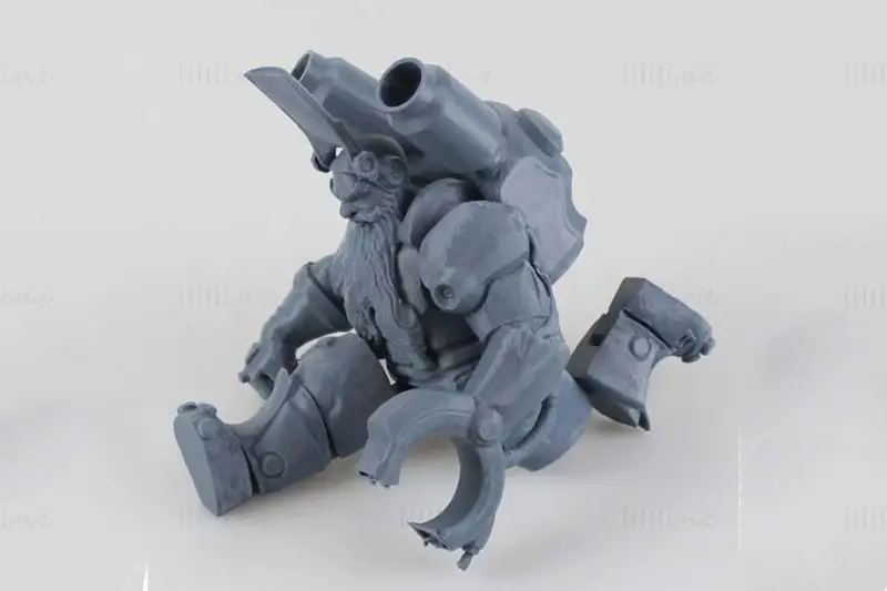 トールビョーン・リンドホルム（関節式プリントインプレイス）オーバーウォッチ 3D プリントモデル STL ファイル