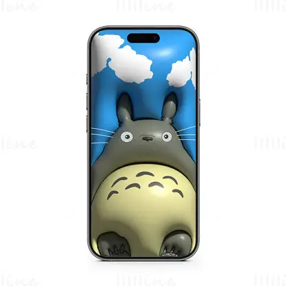 Totoro Cep Telefonu 3D Duvar Kağıdı