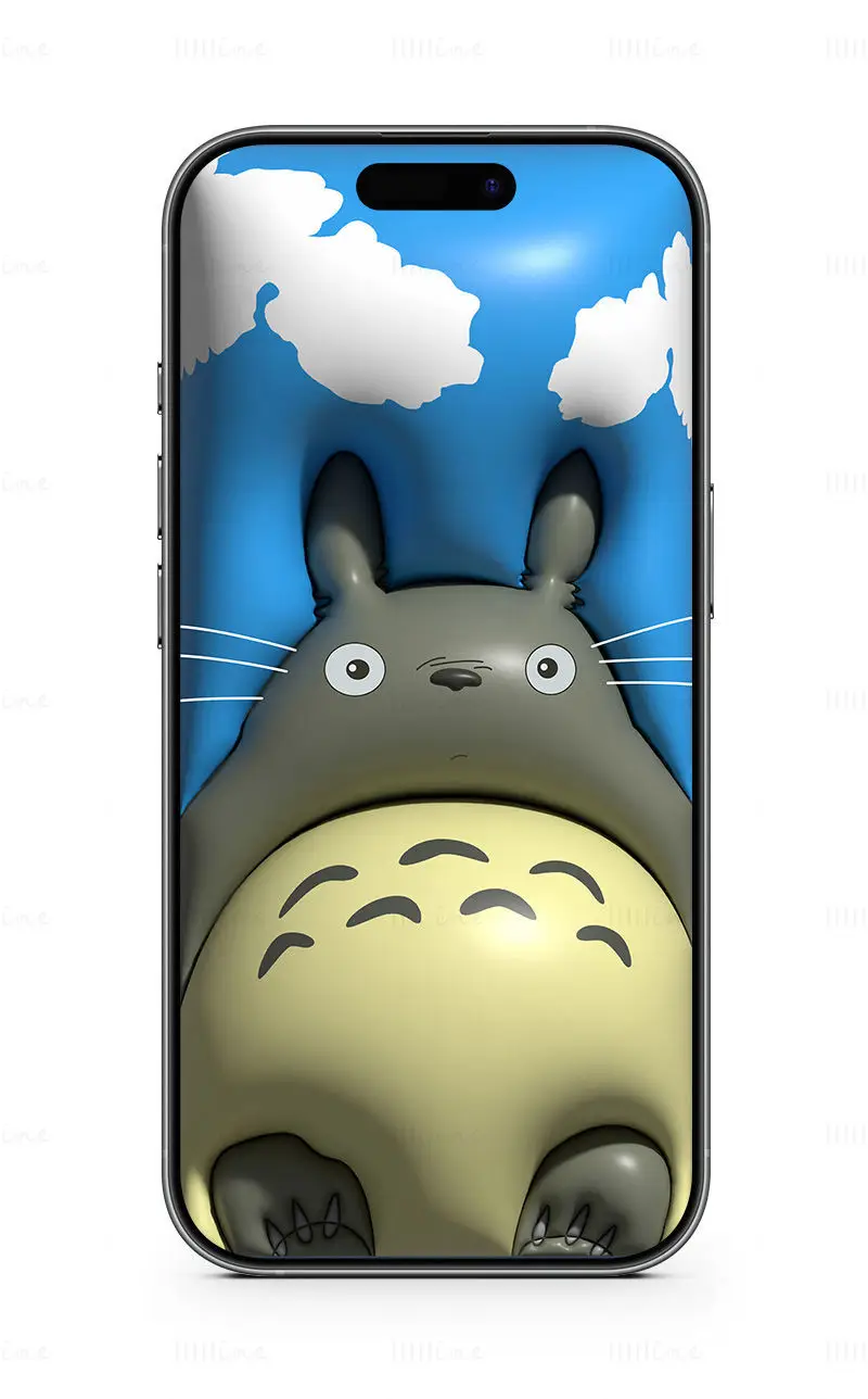 Totoro Cell Phone 3D Wallpaper