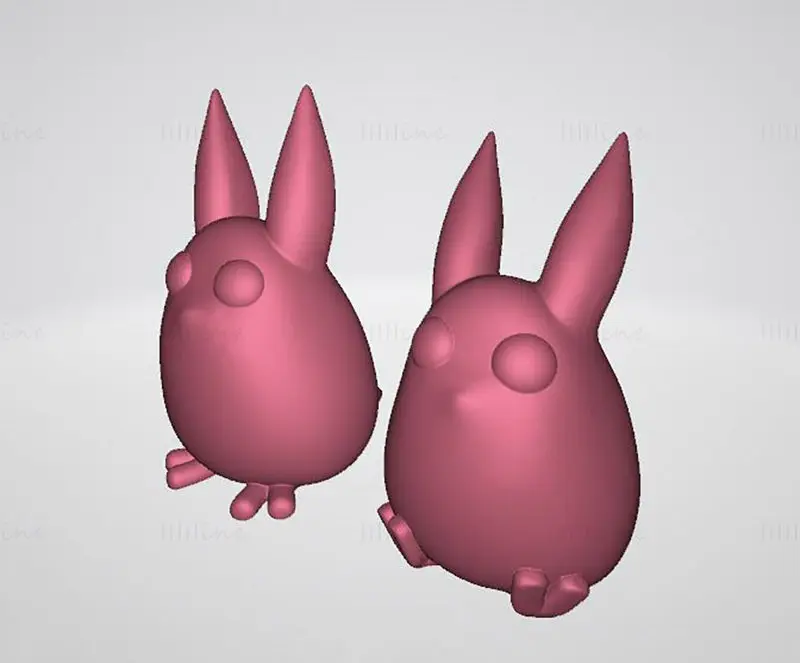 Totoro ábra 3D nyomtatási modell