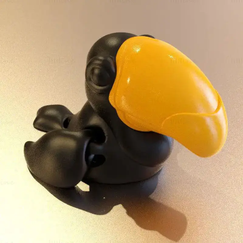 Toucan FLEXI articulated 3d printing model STL file