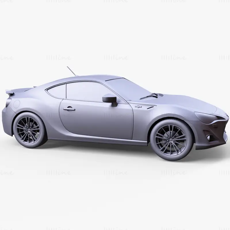 3D модель автомобиля Toyota 86 GT Limited 2012 г.