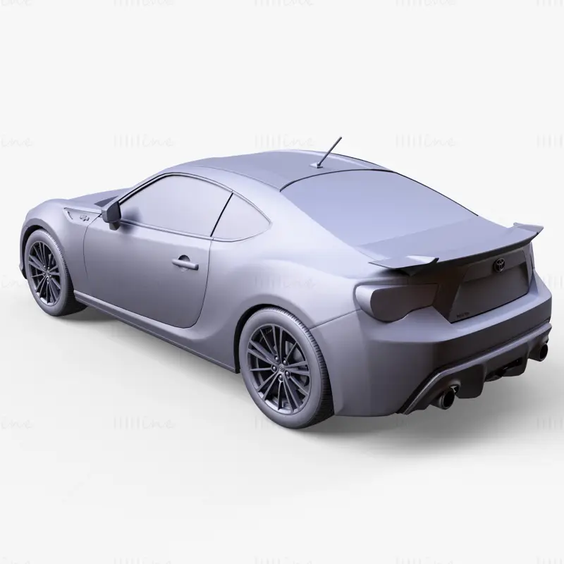 トヨタ 86 GT リミテッド 2012 カー 3D モデル