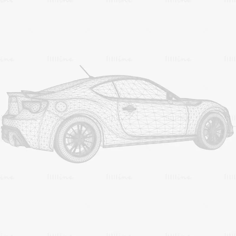 トヨタ 86 GT リミテッド 2012 カー 3D モデル