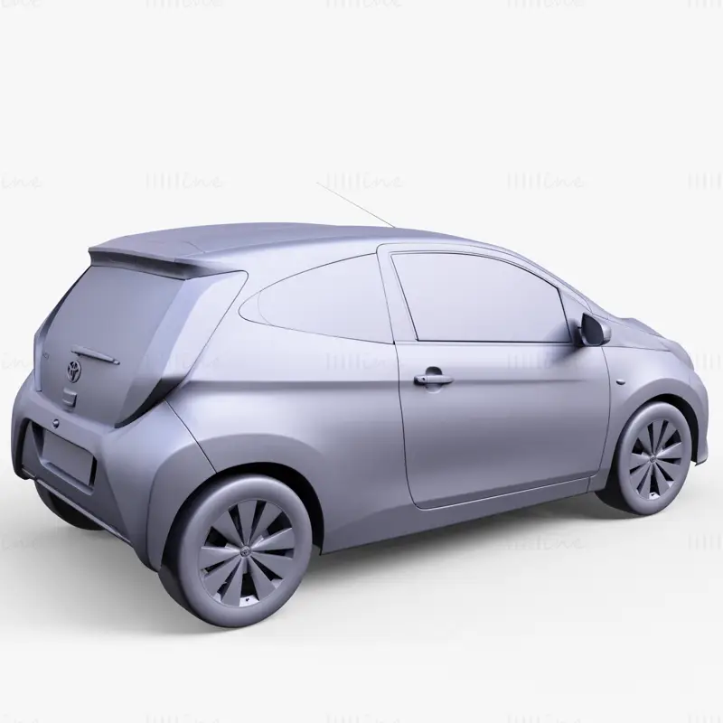 Toyota Aygo 2019 Car 3D Model