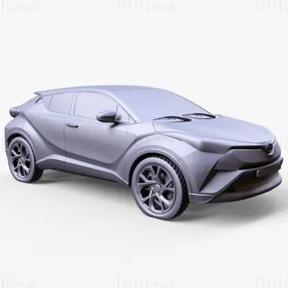 Автомобил Toyota C-HR 3D модел