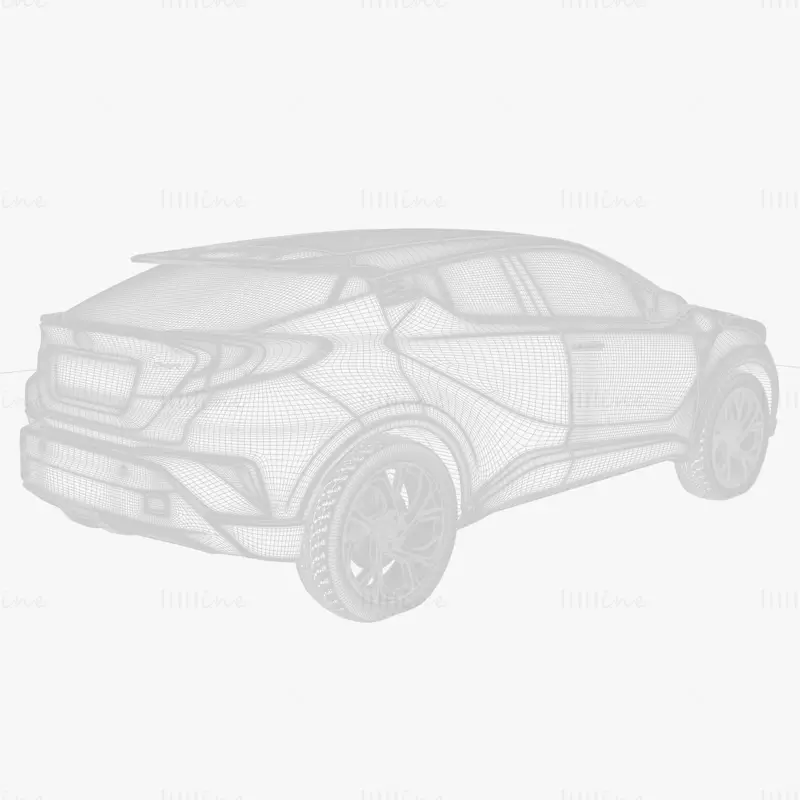 Автомобиль Toyota C-HR 3D модель
