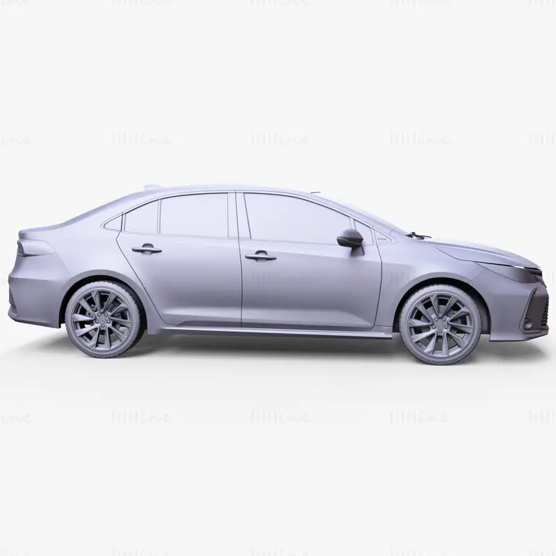 Toyota Corolla Sedan 2019 Автомобиль 3D модель
